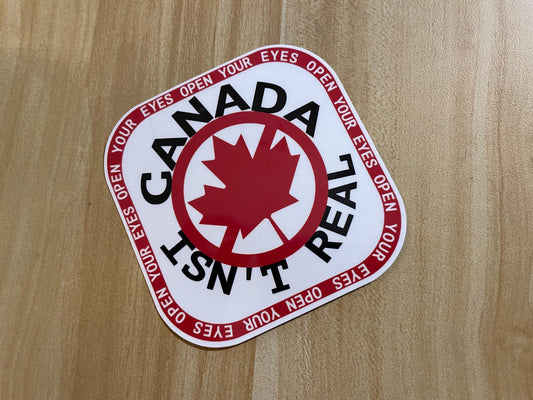 CANADA ISN'T REAL sticker